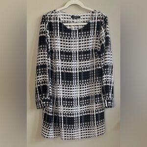 Thakoon for Design Nation Carnaby Street Shift Dress black white size large